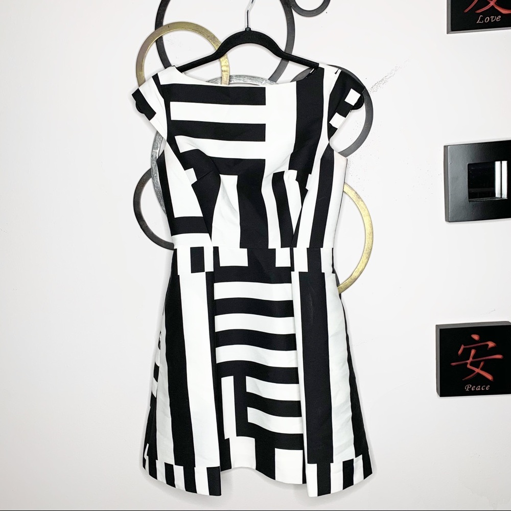 Kate Spade Multi Stripe Cocktail Dress - Picture 3 of 6